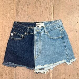 Fiorucci Two-Tone Denim Shorts